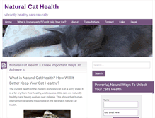 Tablet Screenshot of naturalcathealth.com